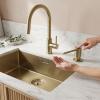Pure.Sink Elite Steel Shine built-in soap dispenser PVD brushed gold top-fill PS9010-60